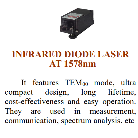 (image for) 1578nm FIR Infrared Diode Laser for H2S Hydrogen sulfide detection